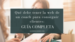 web de un coach