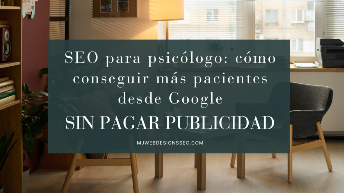 SEO para psicólogos conseguir pacientes